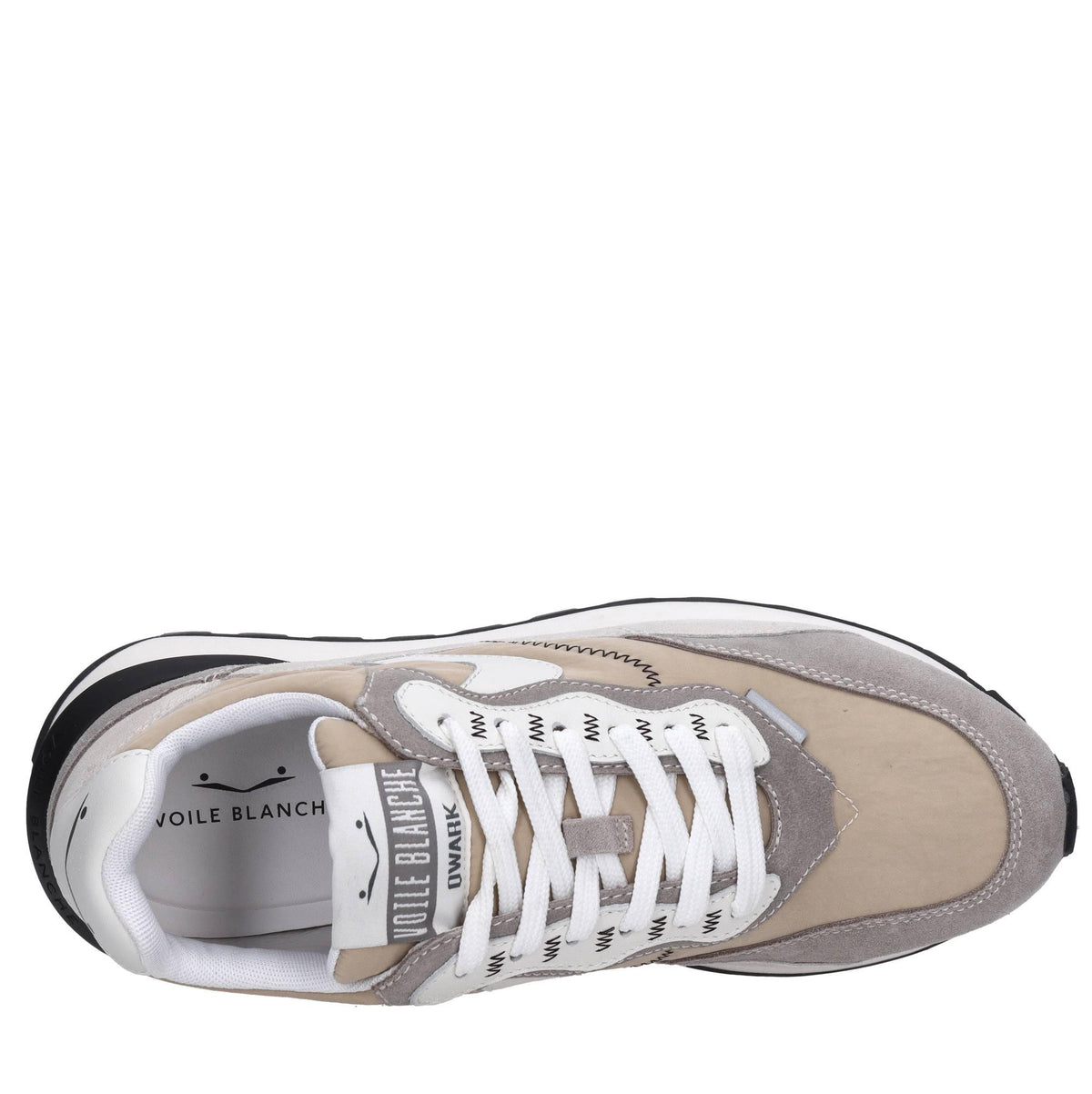Sneakers in camoscio pelle e tessuto 