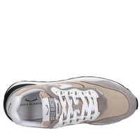 Sneakers in camoscio pelle e tessuto 