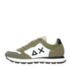 SUN68 Suede and fabric sneakers