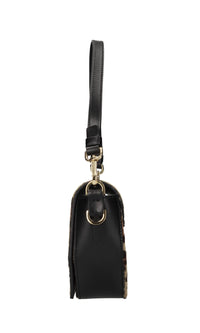 Borsa in pelle e cavallino 