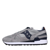 Sneakers in camoscio e tessuto 