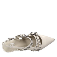 Décolléte slingback in pelle 