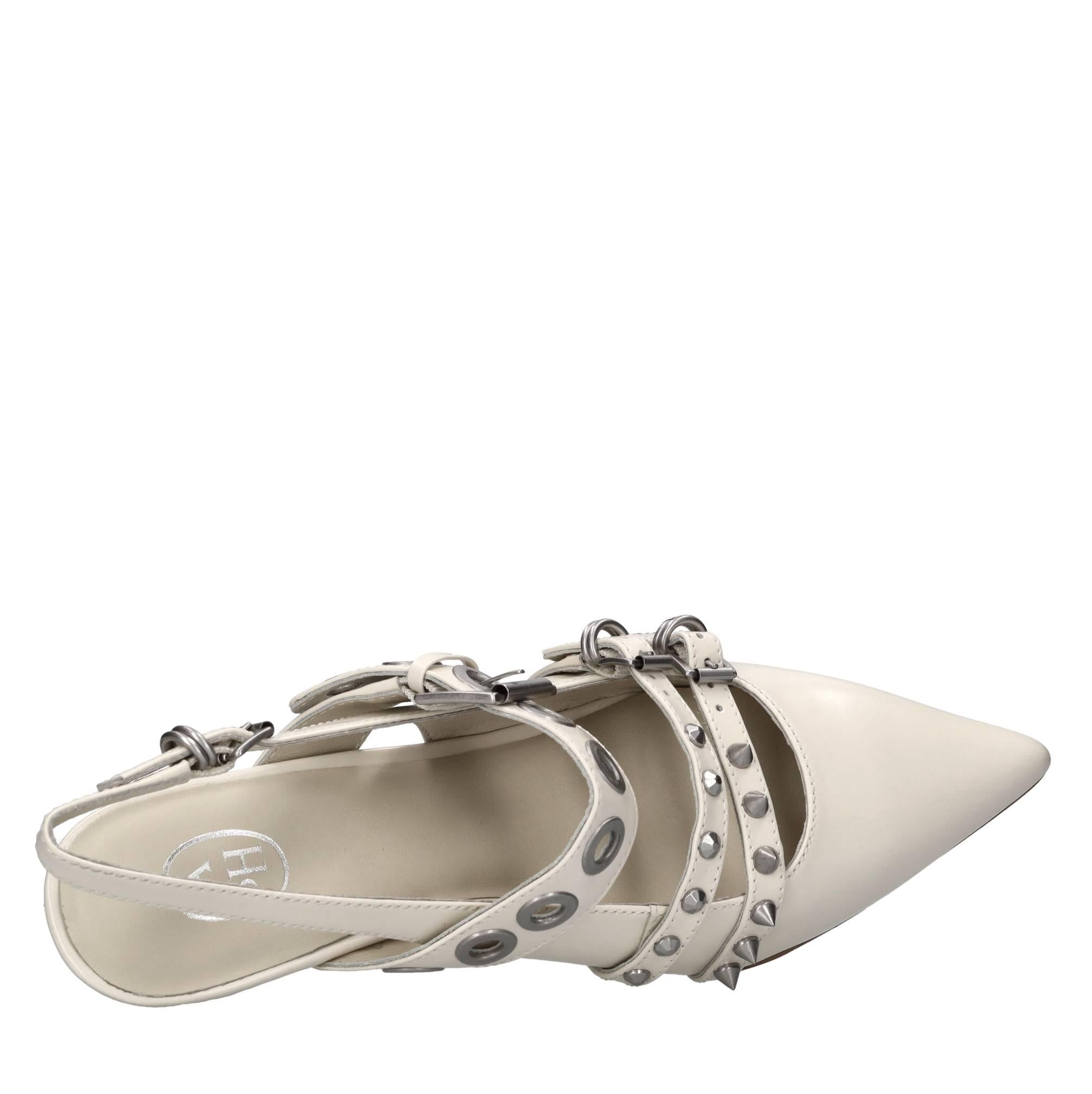 Décolléte slingback in pelle 