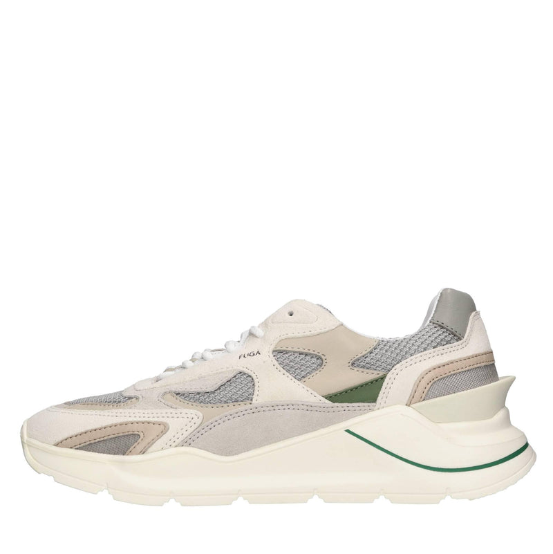 Sneakers in pelle, tessuto e camoscio 