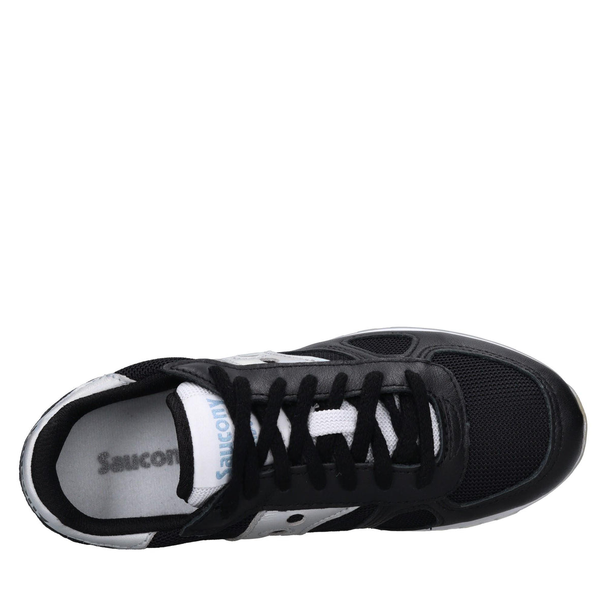 Sneakers in pelle e tessuto 