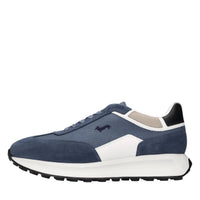 Sneakers in camoscio,pelle e tessuto 