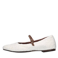 Ballerine in ecopelliccia e pelle 