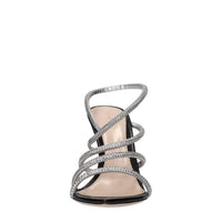 Sandali in pelle e strass 