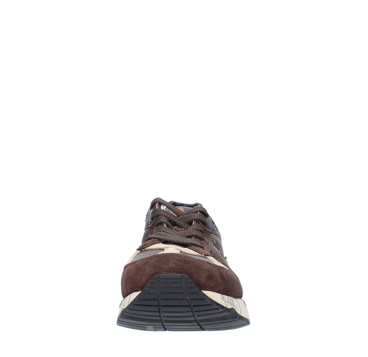 Sneakers in camoscio pelle e tessuto 