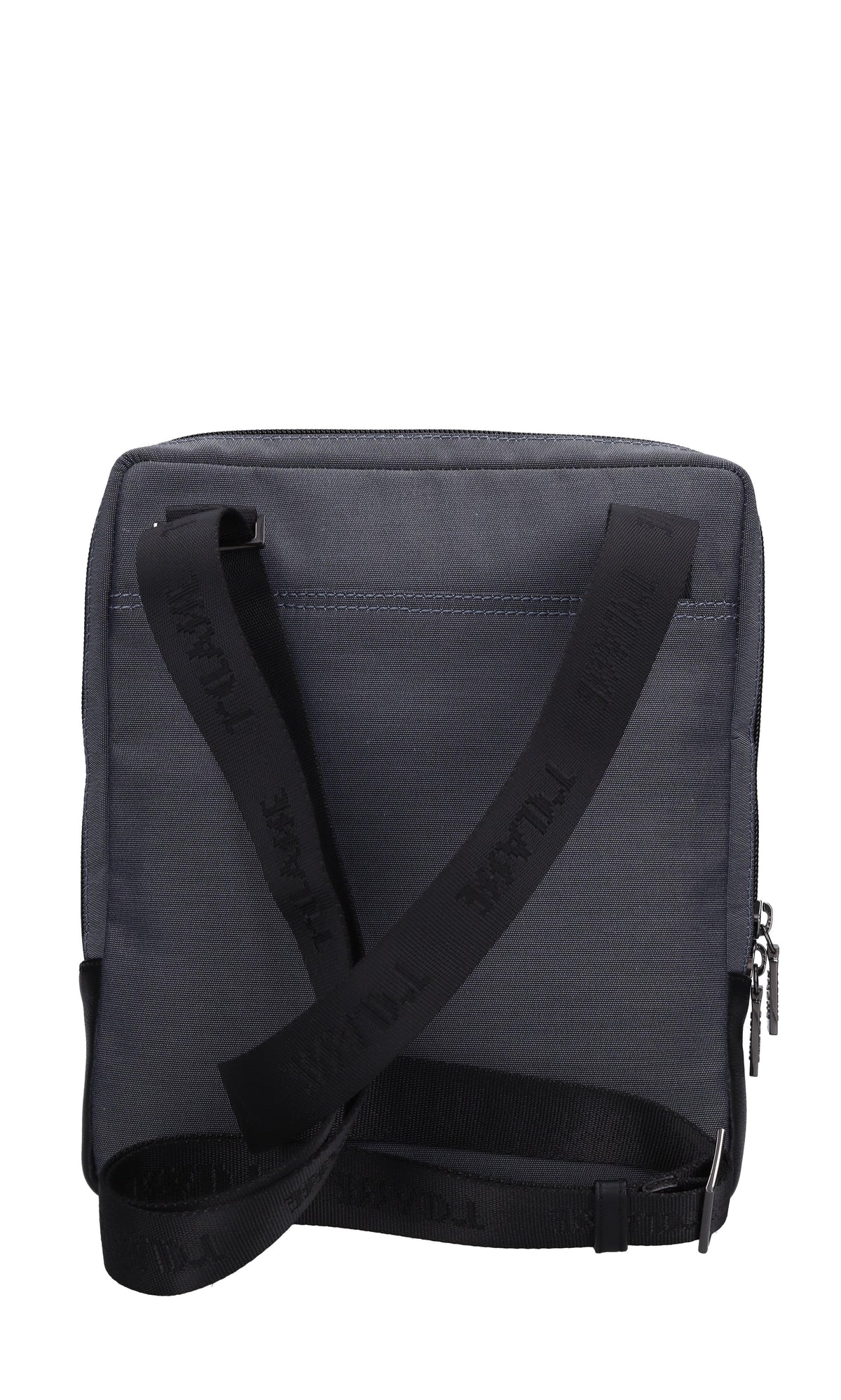 Borsa in ecopelle e tessuto 