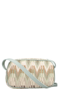 Borsa in tessuto zig zag 
