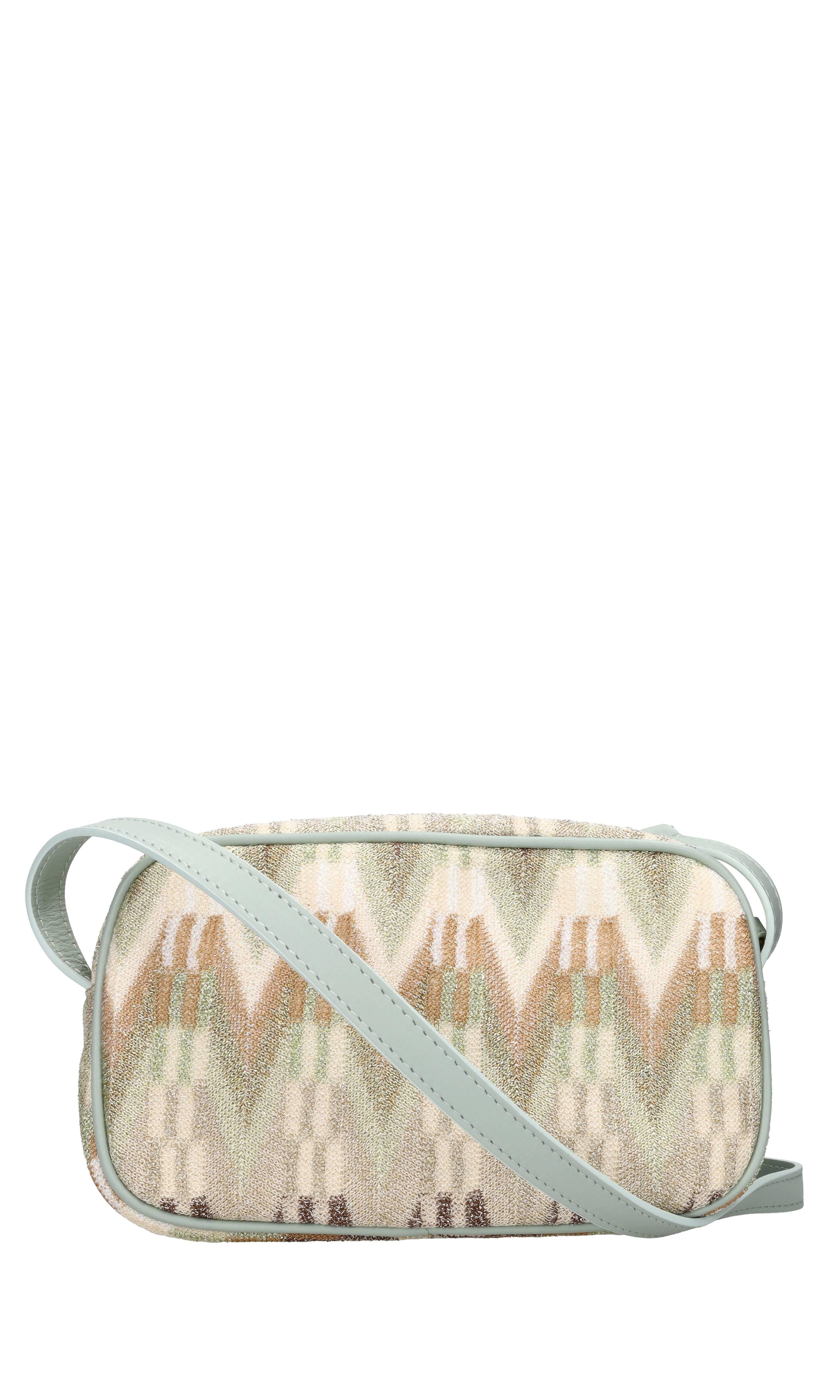 Borsa in tessuto zig zag 