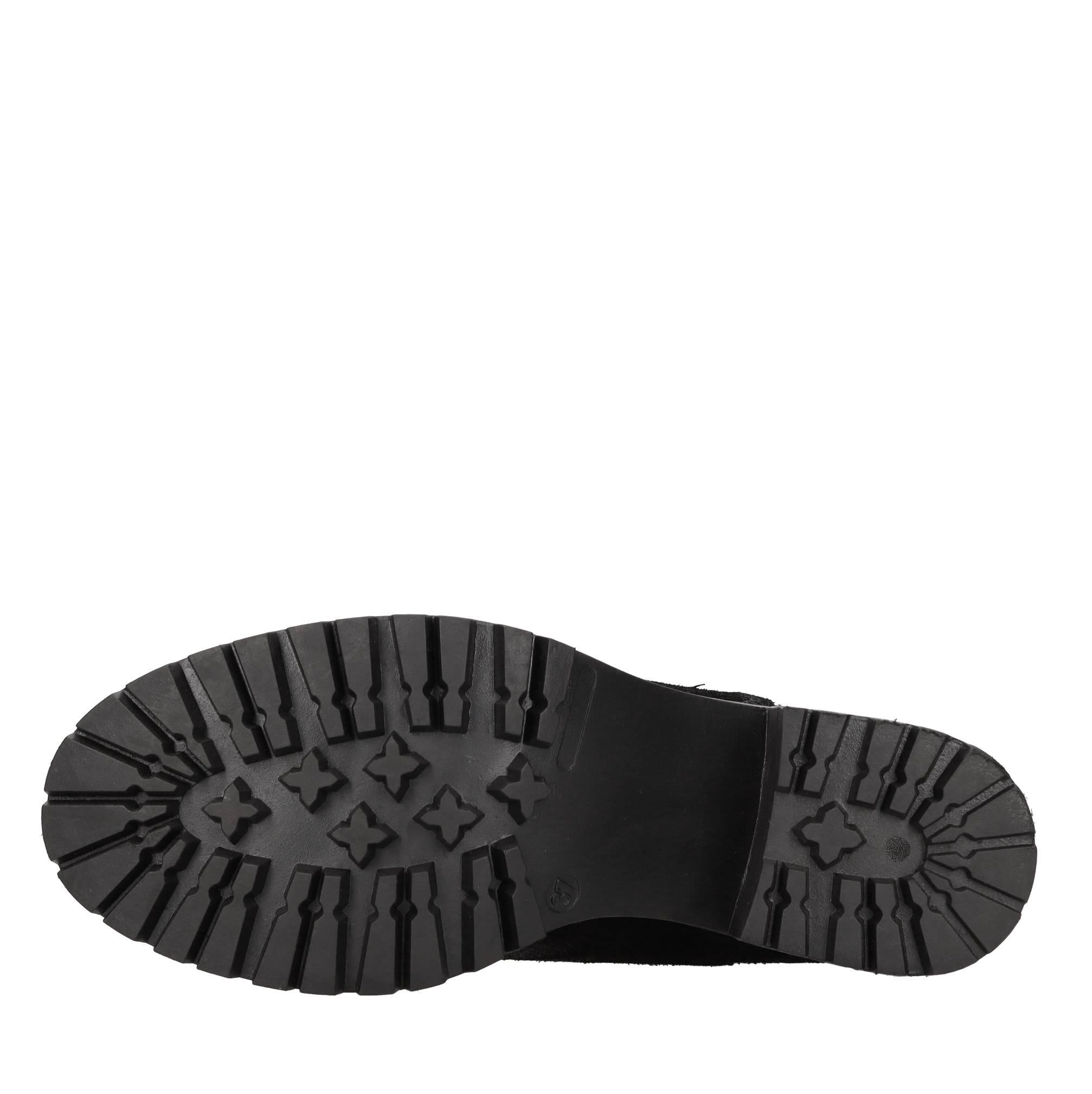 Tronchetti in camoscio ed elastico 