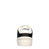 Sneakers in pelle e tessuto 