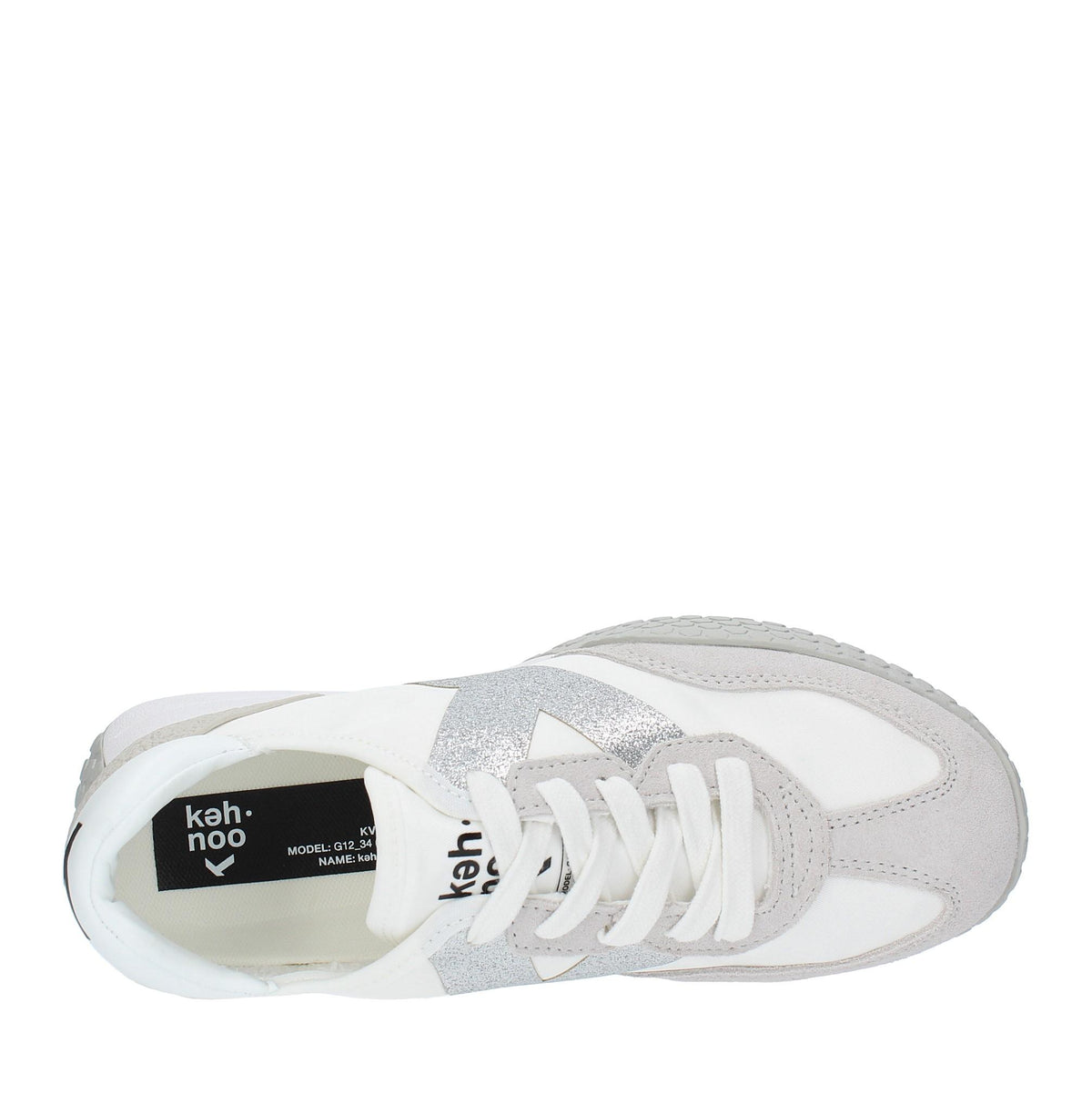 Sneakers in camoscio tessuto e gomma 