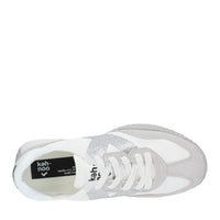 Sneakers in camoscio tessuto e gomma 