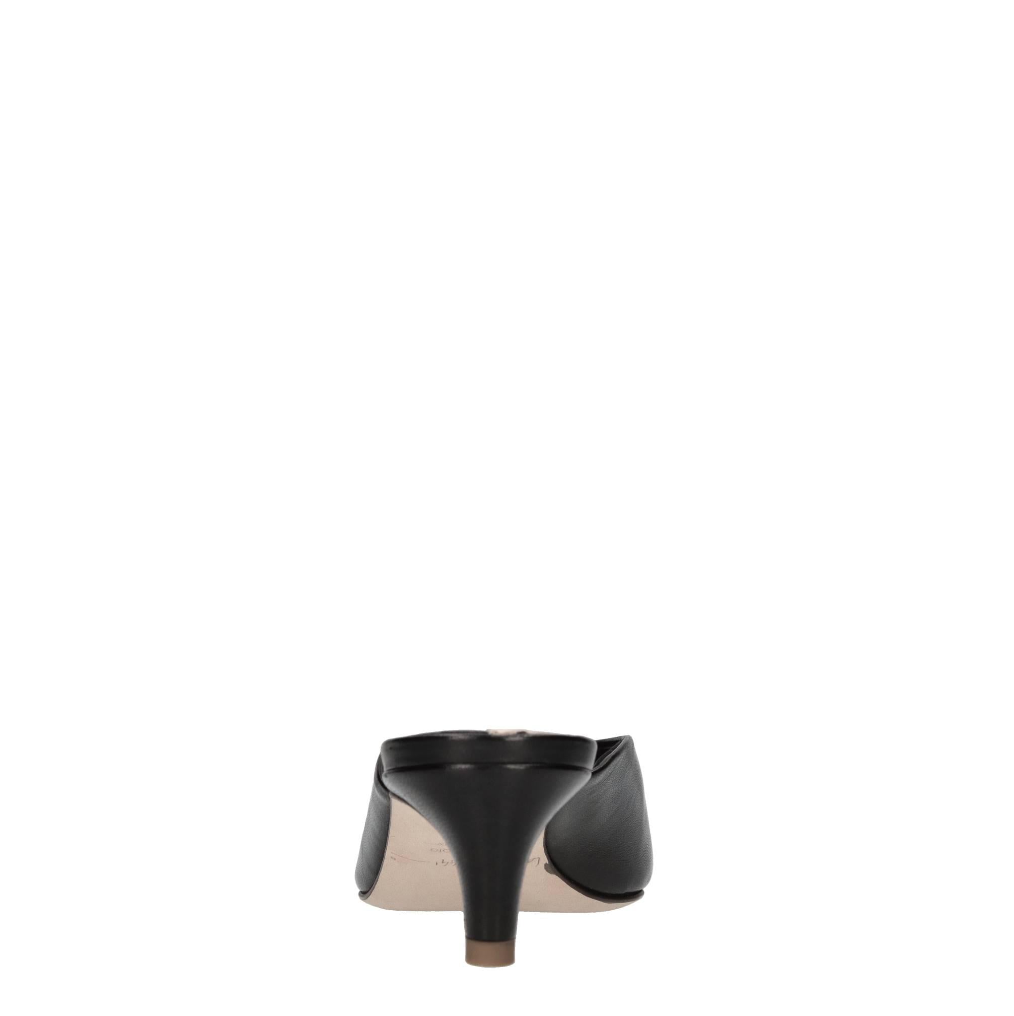 Mules in pelle 