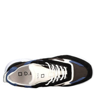 Sneakers in camoscio e tessuto 