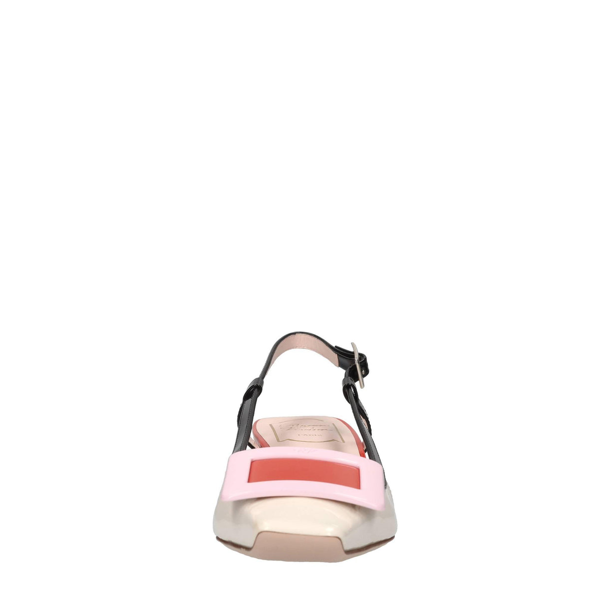 Décolleté slingback in vernice 