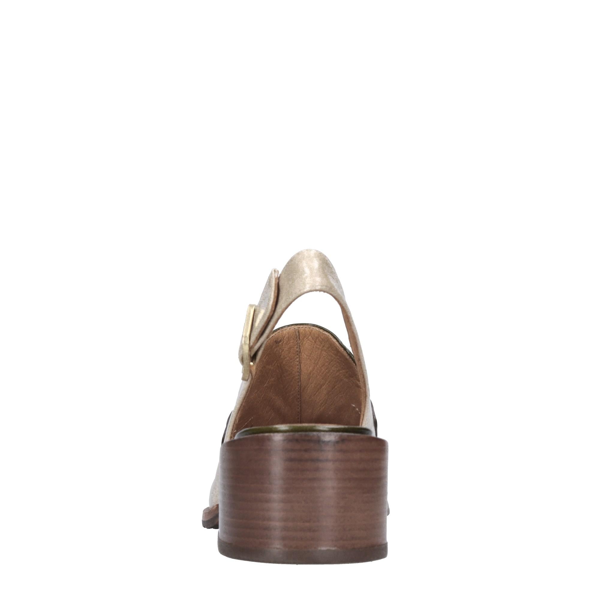 Décolleté slingback in pelle 