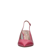 Décolleté slingback blade in vernice e plexi 
