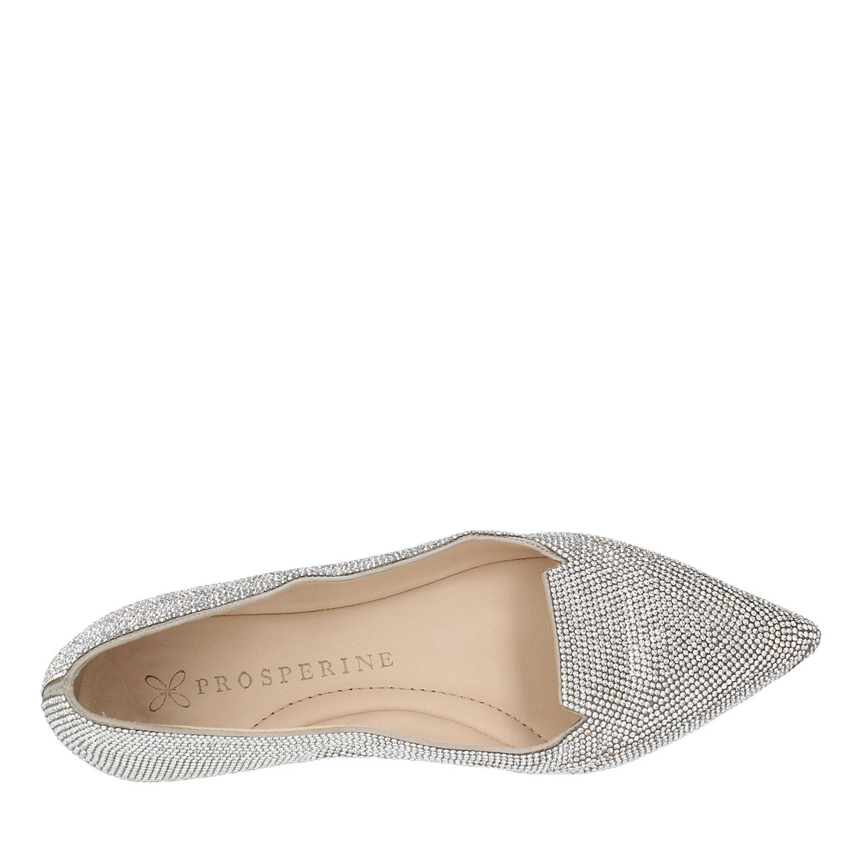 Ballerine in camoscio e microstrass 
