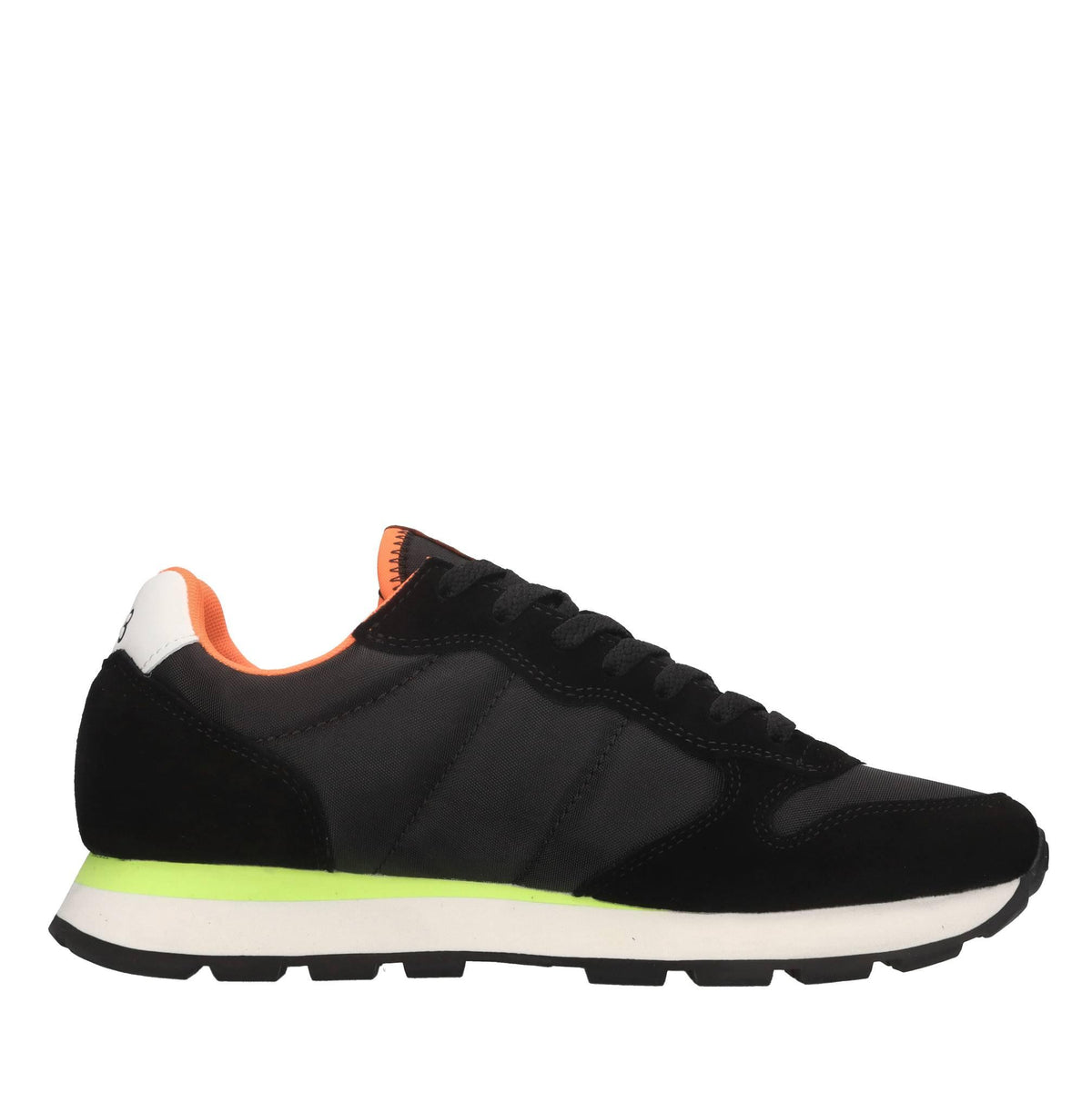 Sneakers in pelle ecopelle e tessuto 