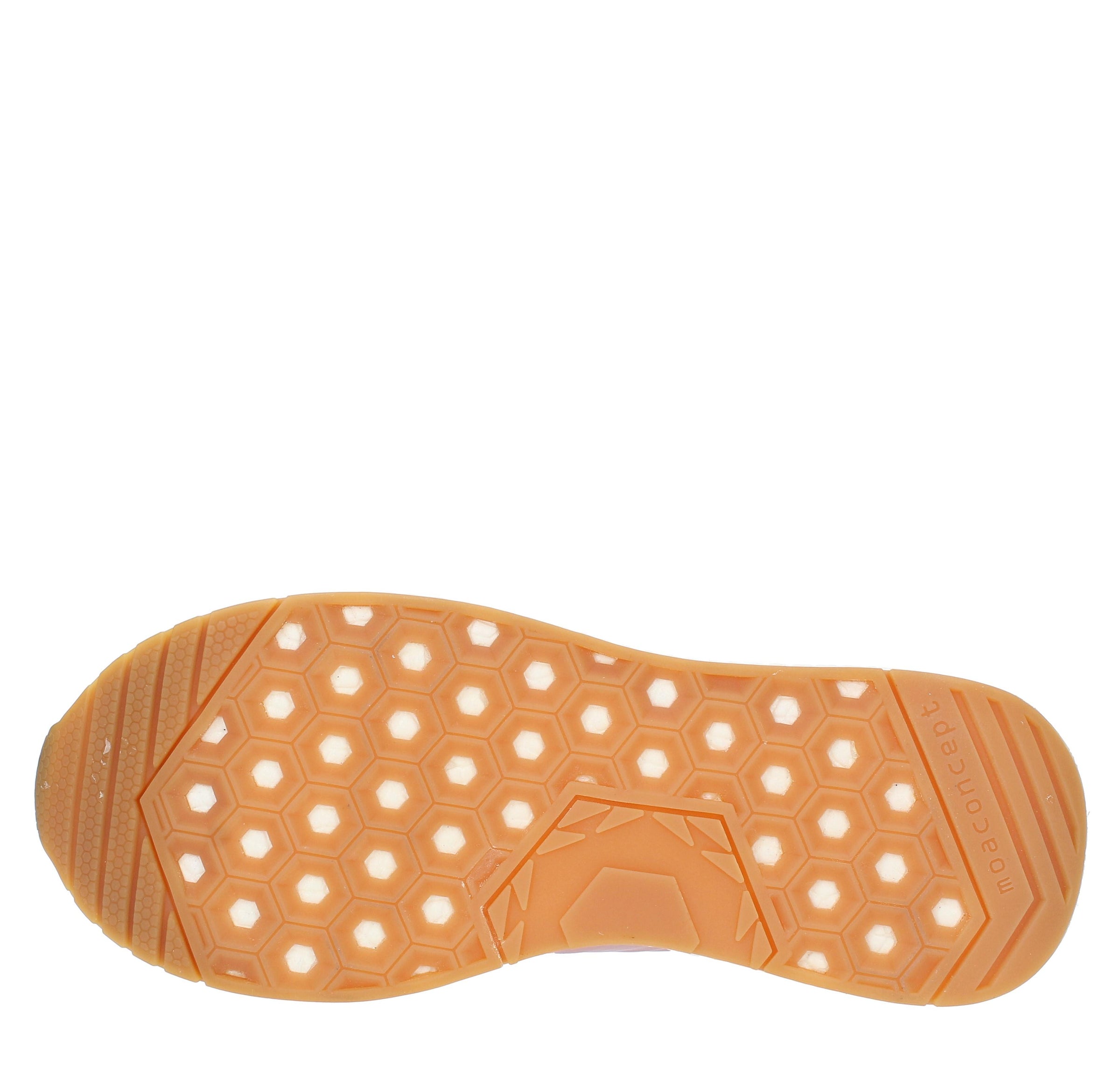 Sneakers in pelle e tessuto 