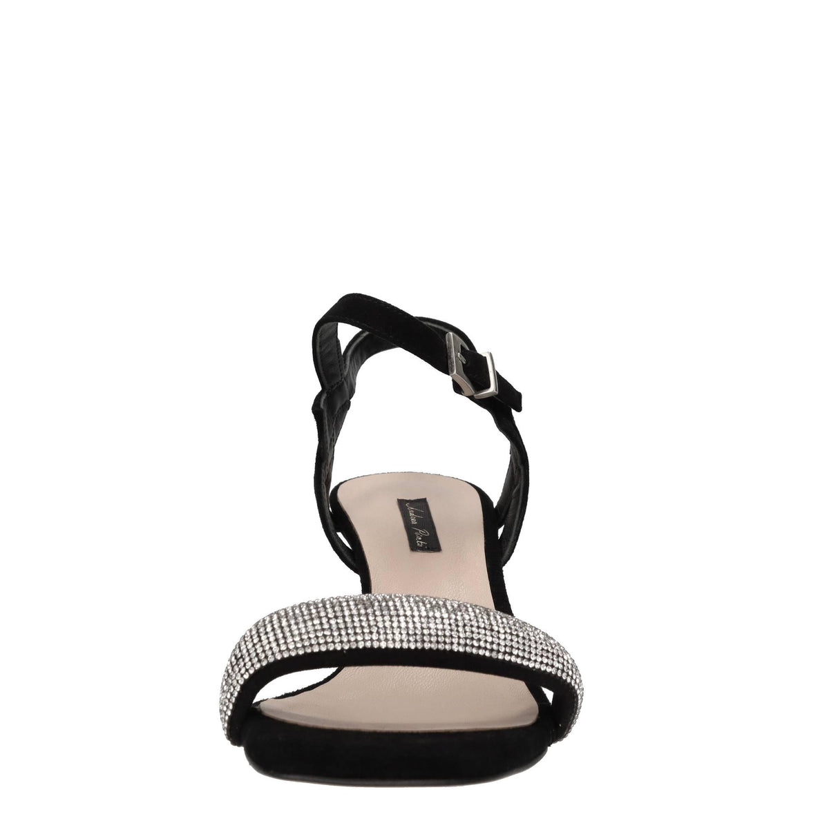 Sandali in camoscio e strass 