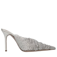 Mules in tulle e strass 