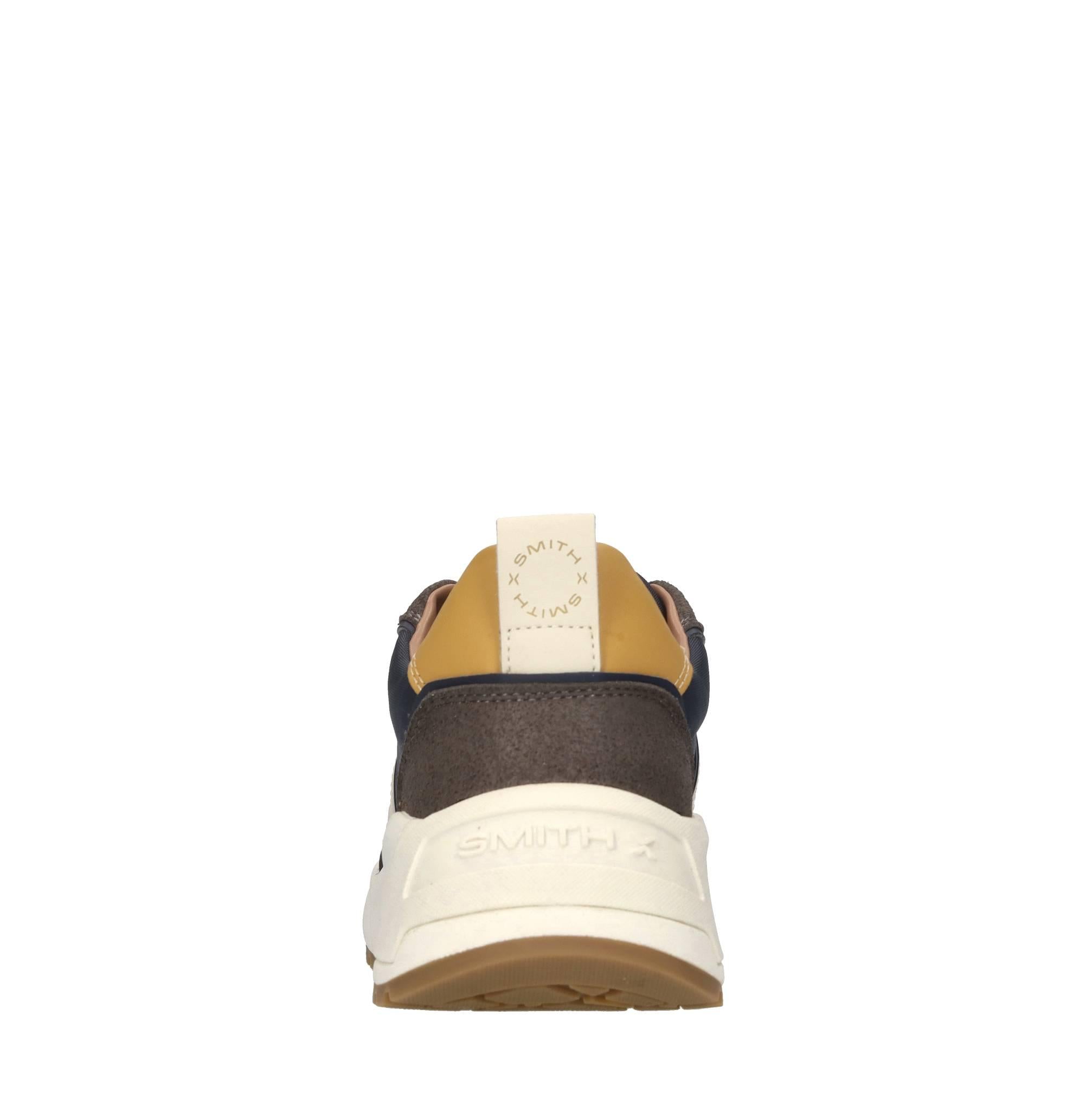 Sneakers in ecopelle e tessuto 