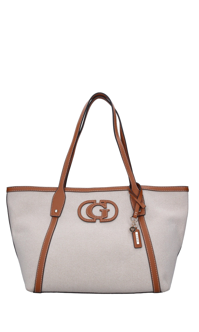 Borsa in tessuto ed ecopelle 
