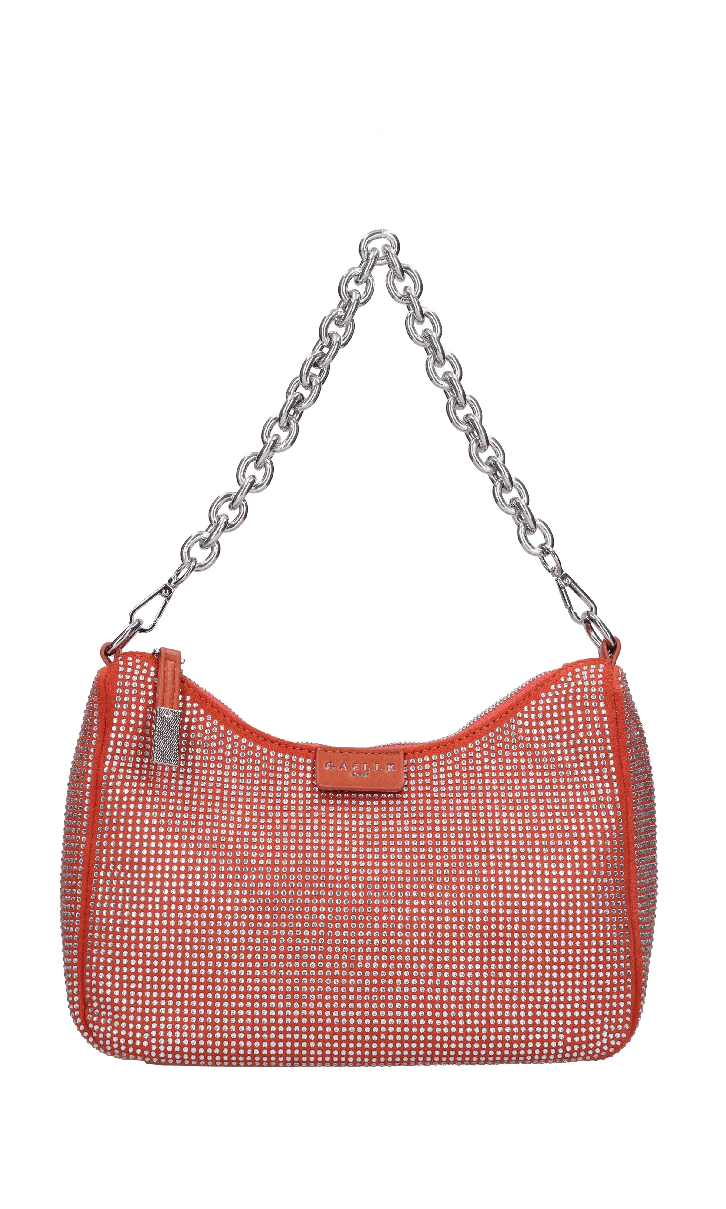 Borsa in ecopelle con strass 