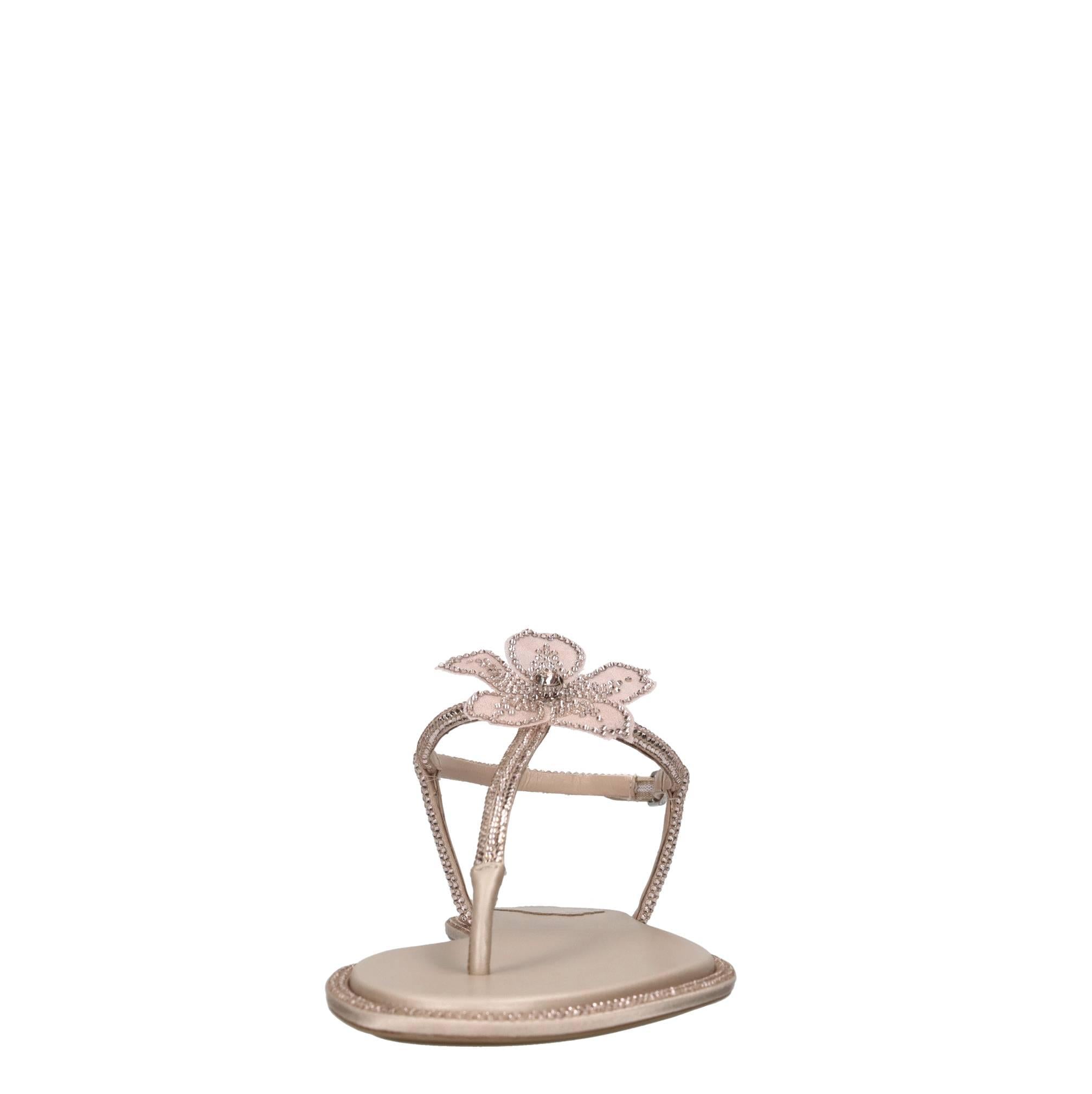Sandali Floriane in camoscio,raso e strass 
