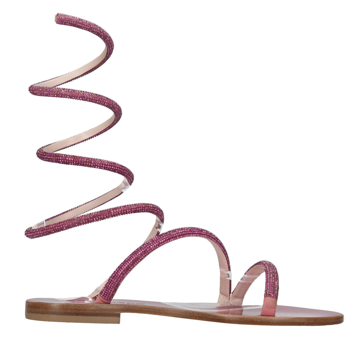 Sandali flat in pelle 