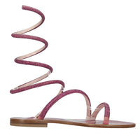 Sandali flat in pelle 