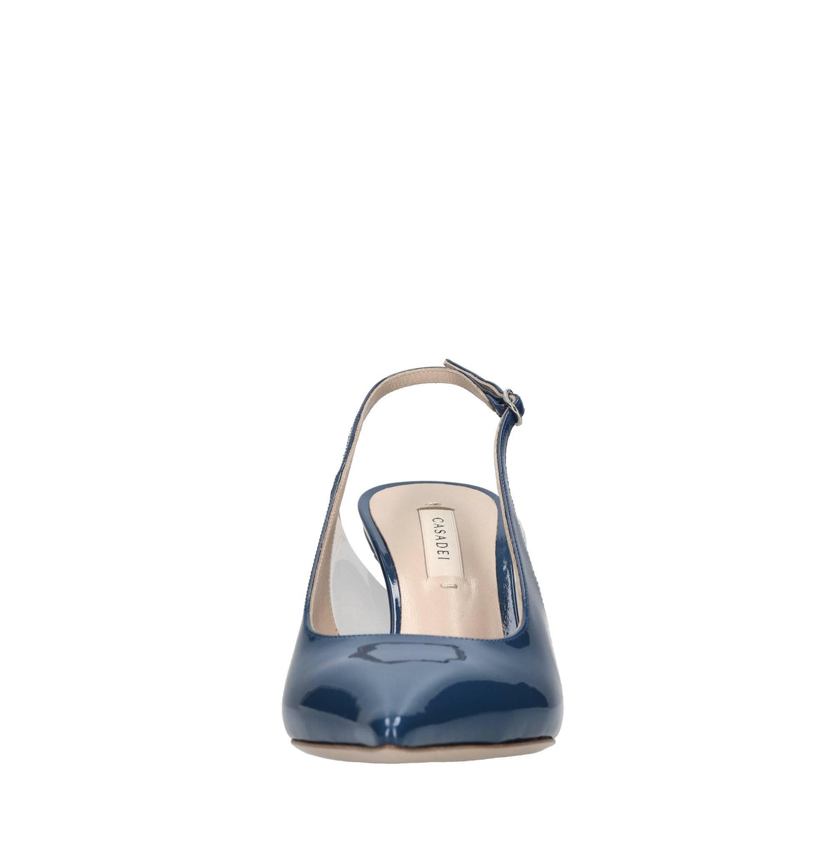 Décolleté slingback Blade in vernice e plexi 