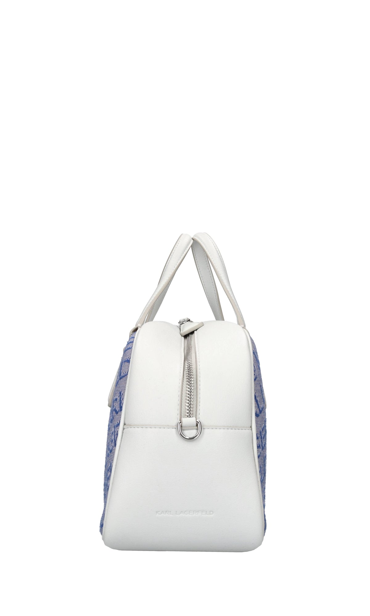 Borsa in ecopelle e tessuto 