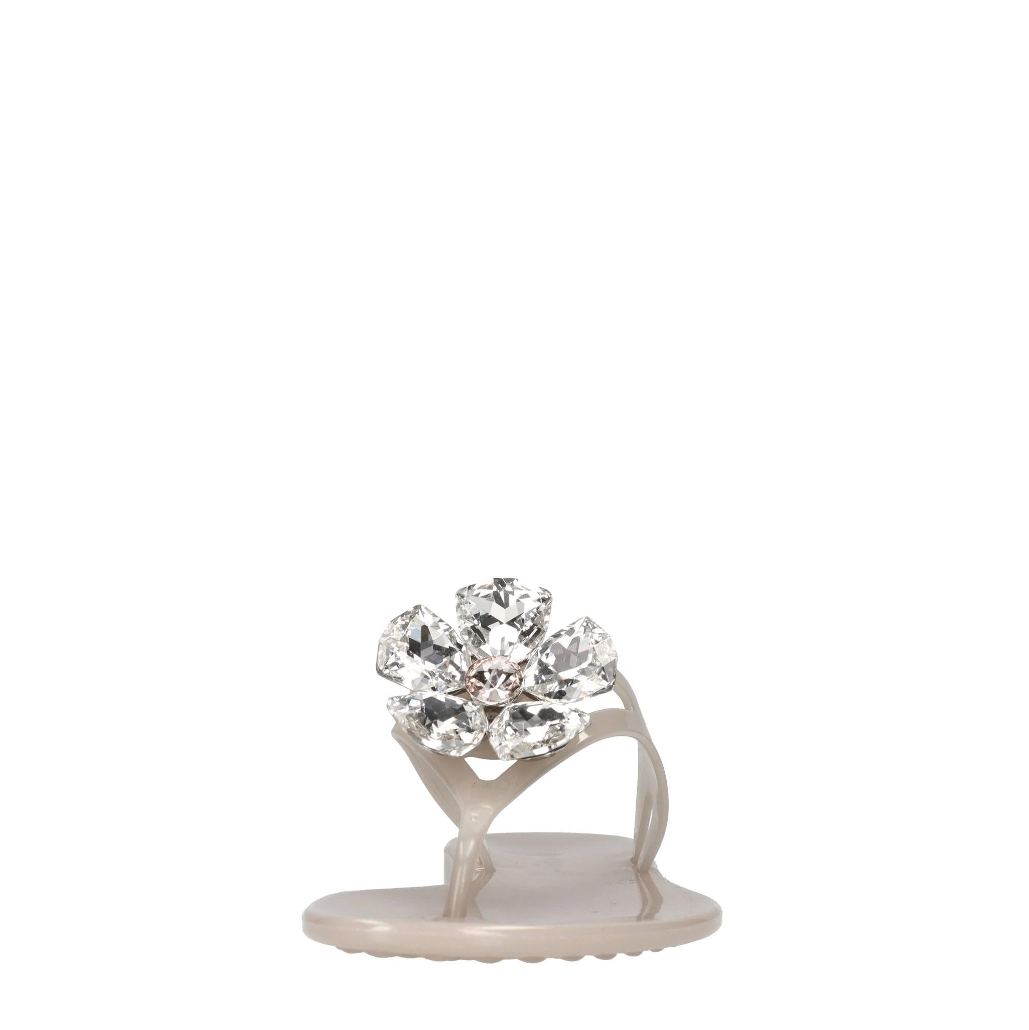 Sandali flat Jelly in PVC e Swarovski 