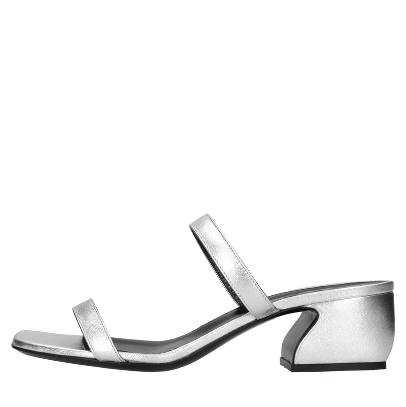 Mules in pelle 