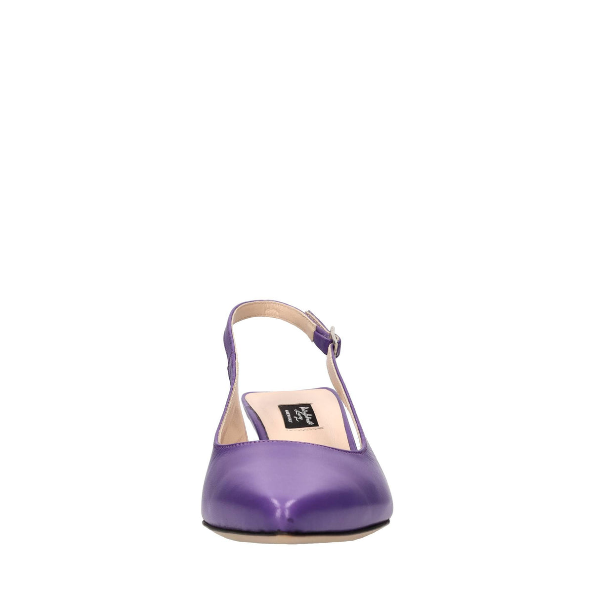Décolleté slingback in pelle 