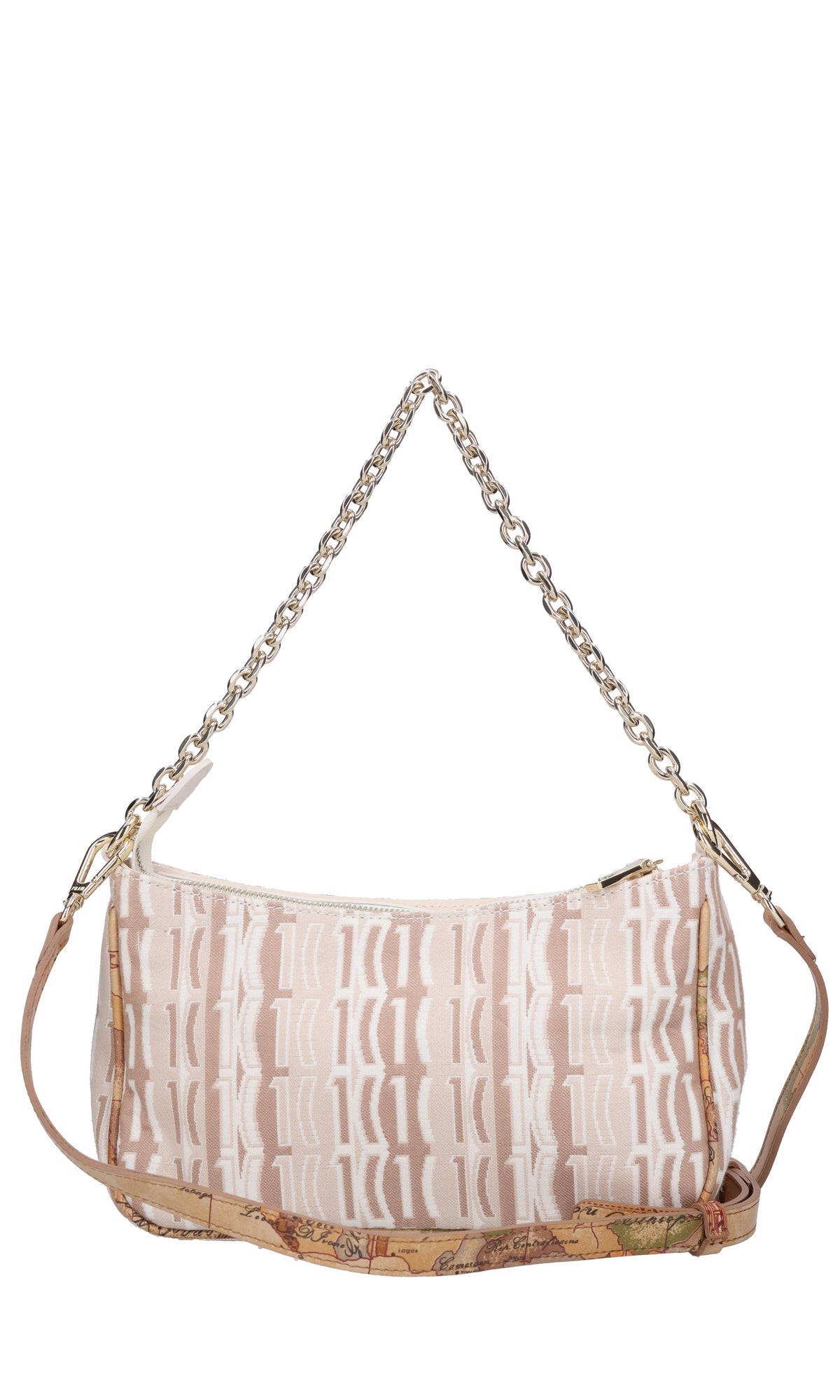 Borsa in tessuto e pelle 