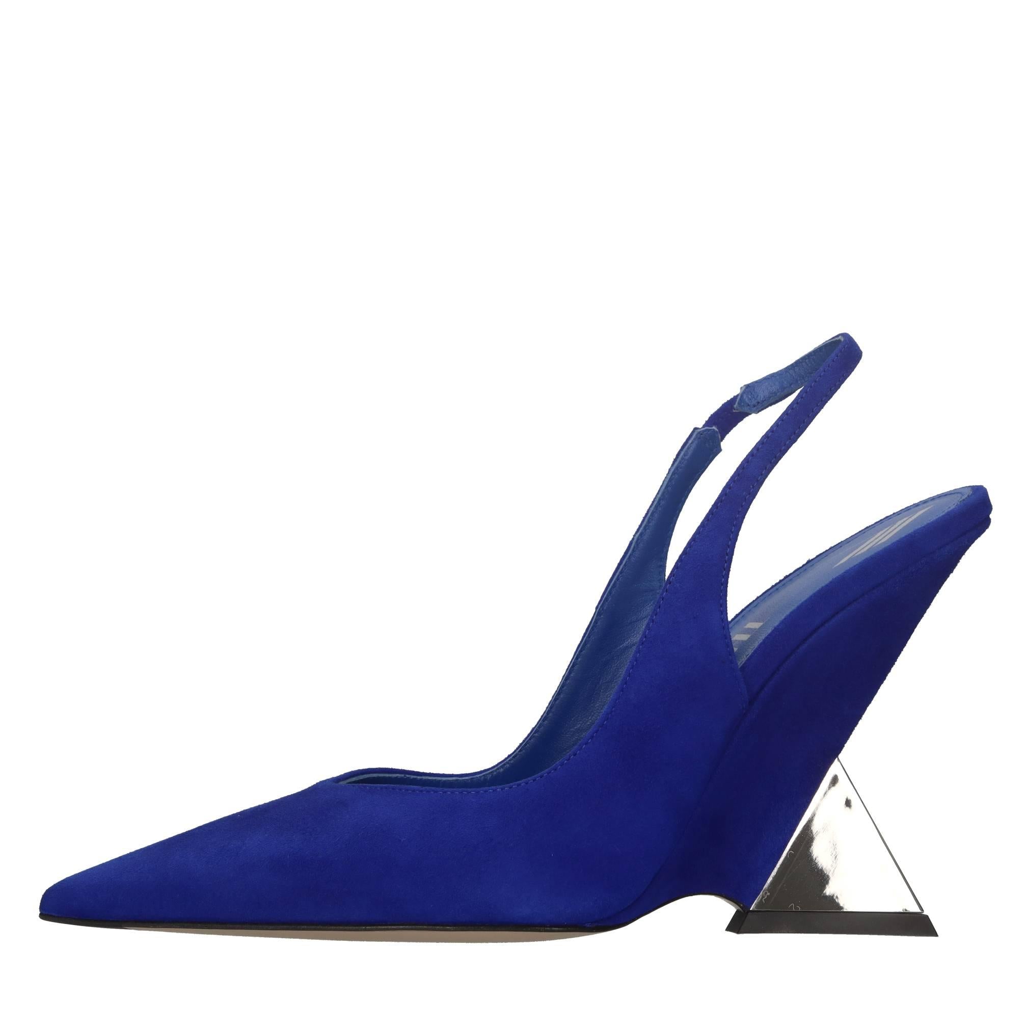 Décolleté slingback Cheope in camoscio 