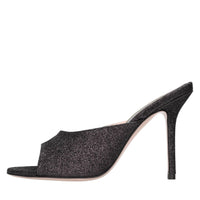 Mules modello EMILY in pelle e glitter 