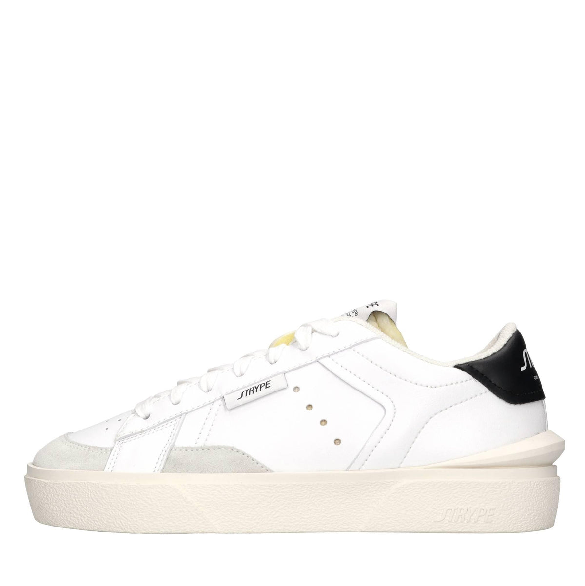 Sneakers in pelle e tessuto 