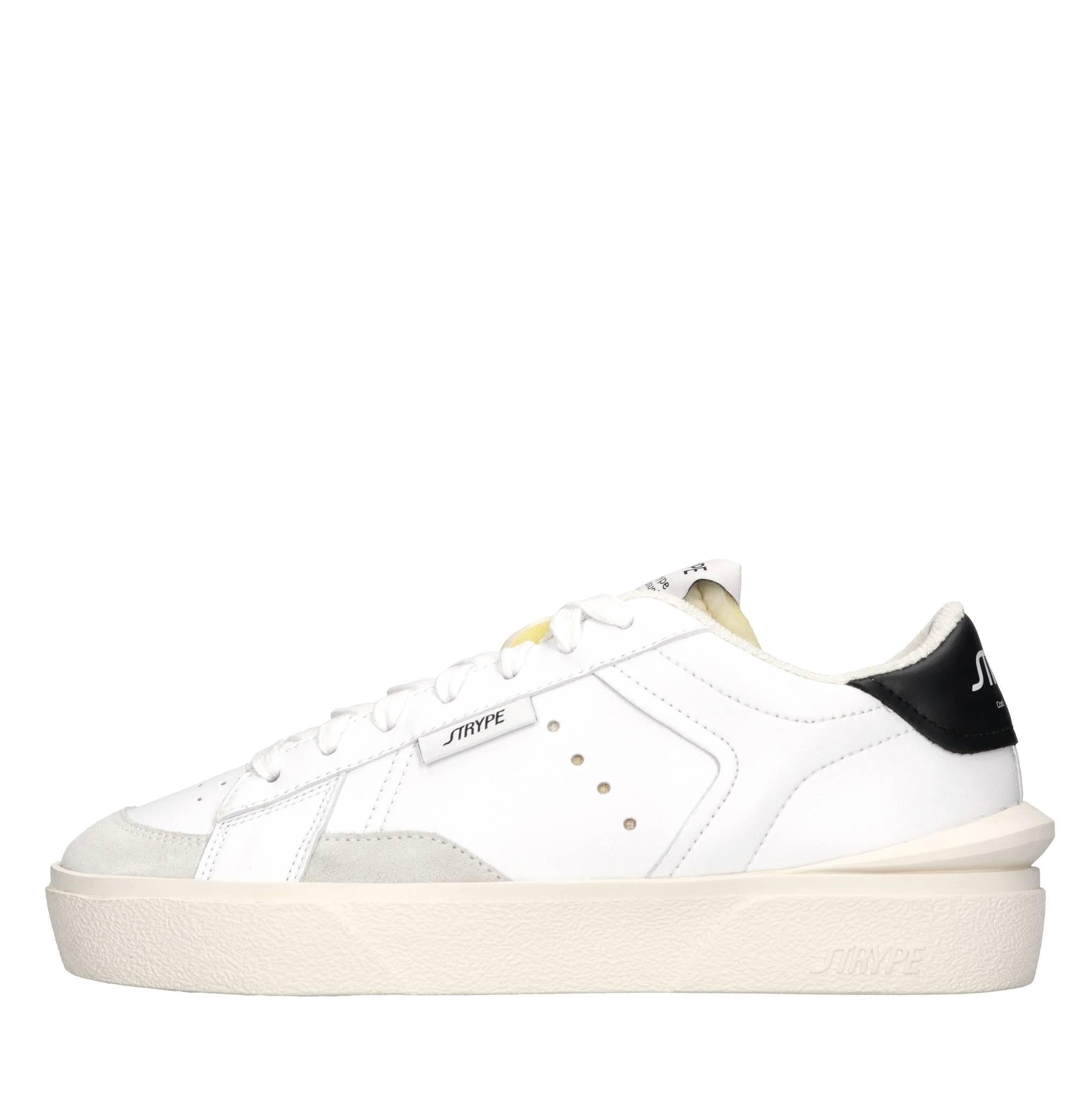 Sneakers in pelle e tessuto 