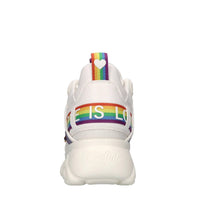 Sneakers in tessuto ed ecopelle 