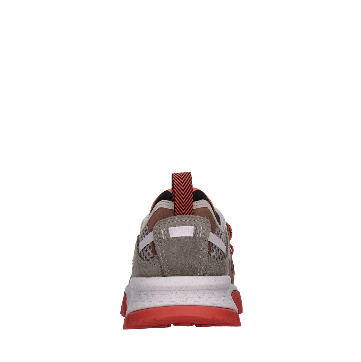 Sneakers in camoscio e tessuto 
