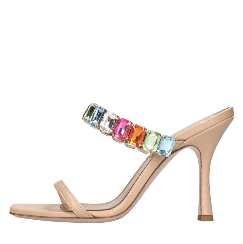 Mules Dalston in pelle 