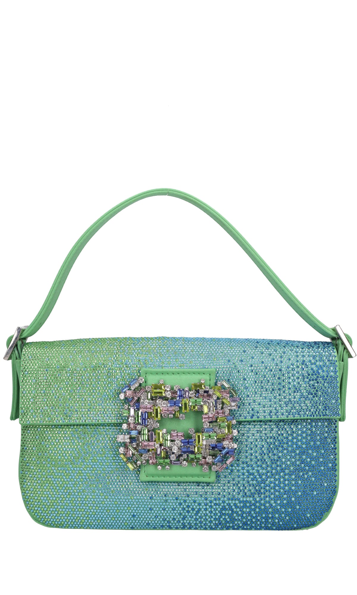 Borsa Habibi Satin in raso e strass 